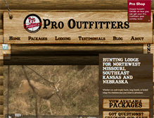 Tablet Screenshot of huntprooutfitters.com